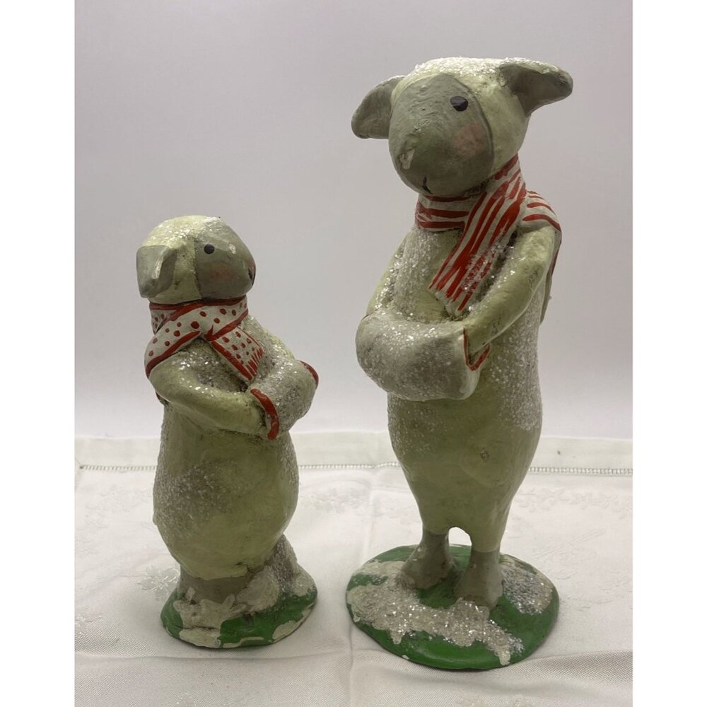 The Penny McAllister Collection Sheep Figurines Holiday Decor 2005 Midwest Desig